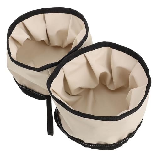 Sosoport Travel-Friendly Dog Bowl Lightweight Oxford Fabric Waterproof Zipper Closure