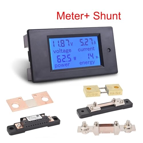 Ampèremètre shunt FL-2B 4 en 1 avec écran LCD rétroéclairé