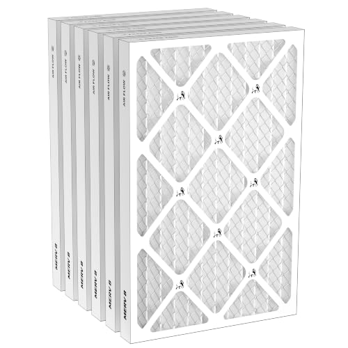 Filter King 20x23x1 Air Filter (MERV 8) (6-Pack) Dust & Allergy Control AC Furnace Filters MADE IN USA HVAC Pleated Electrostatic (Actual Size: 19.5 x 22.5 x .75)