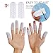 Finger Cots, Finger Protectors Support for Dry Skin Crack Slips, Finger Covers for Trigger Finger, Hand Eczema, Finger Arthritis Protection, Washable and Reuse(20pcs) (White)