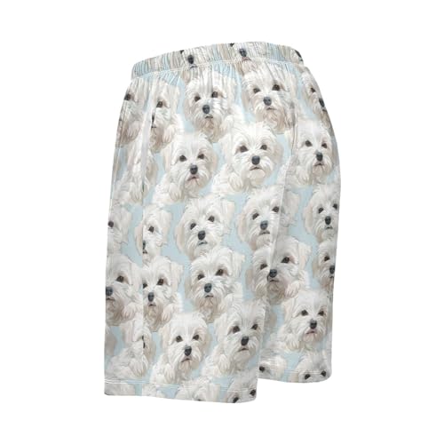 Men's Pajama Bottoms, Colorful Pattern Sleep Pajamas Shorts Sleepwear Lounge Wear Short Pants4