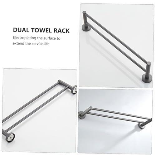 Porte-serviettes cuivre double installation facile murale bain