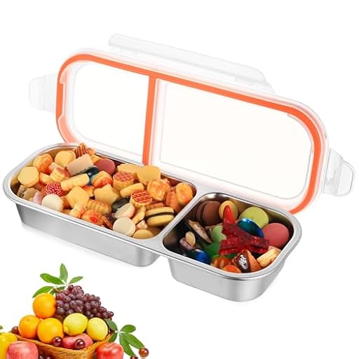 But Oswetf Caja de Snacks con 2 Compartimentos, Caja de Aperitivos con 2 compartimentos, Lunch Box de acero inoxidable para refrigerios a prueba de derrames con tapa para trabajo y campamento | Ya disponible en tu tienda friki favorita! En mundofriki.es! But Oswetf Caja de Snacks con 2 Compartimentos, Caja de Aperitivos con 2 compartimentos, Lunch Box de acero inoxidable para refrigerios a prueba de derrames con tapa para trabajo y campamento | Ya disponible en tu tienda friki favorita! En mundofriki.es!
