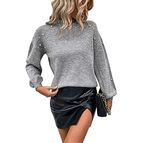 Pull épais COVESY avec Perles Cover