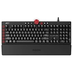 Teclado Gk1100 Agon by AOC AGK700 Teclado para gaming - Disposición española - Interruptores Cherry MX Red - Anti-Ghosting - Software AOC G-Tools - N-Key Rollover