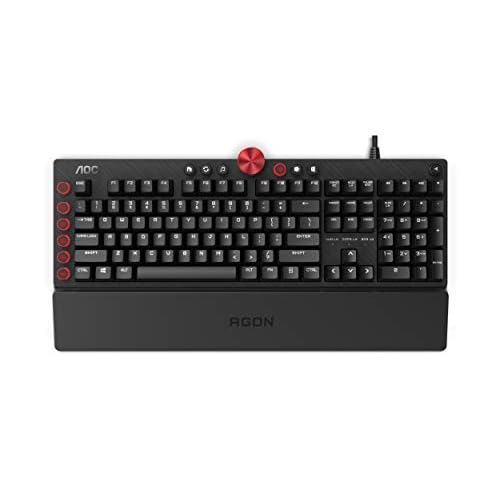 Agon by AOC AGK700 Gaming Tastatur - Deutsches Layout - Cherry MX Red Switches - Anti-Ghosting - AOC G-Tools-Software - N-Key-Rollover