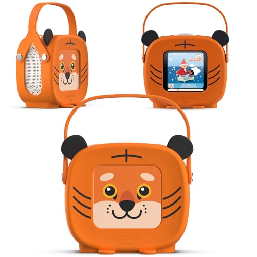 tigermedia tigerbox MINI - Tiggi Tiger | Inkl. 4 Wochen tigertones Zugang | Hörspielbox für kleine Kinder | Mit Offline-Modus, Lautstärkebegrenzung, Kopfhöreranschluss | Kompatibel mit tigercards