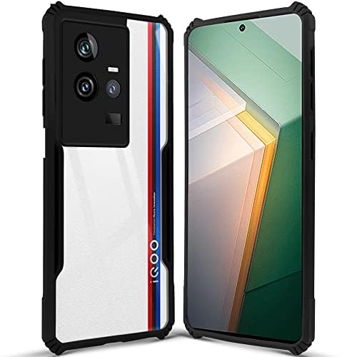Image of Jkobi Back Cover Case for Vivo iQOO 11 5G (Shockproof with Polycarbonate Clear Panel | Professional Black)
