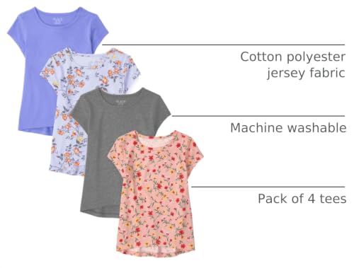 Image of The Children's Place girls Short Sleeve High Low Top