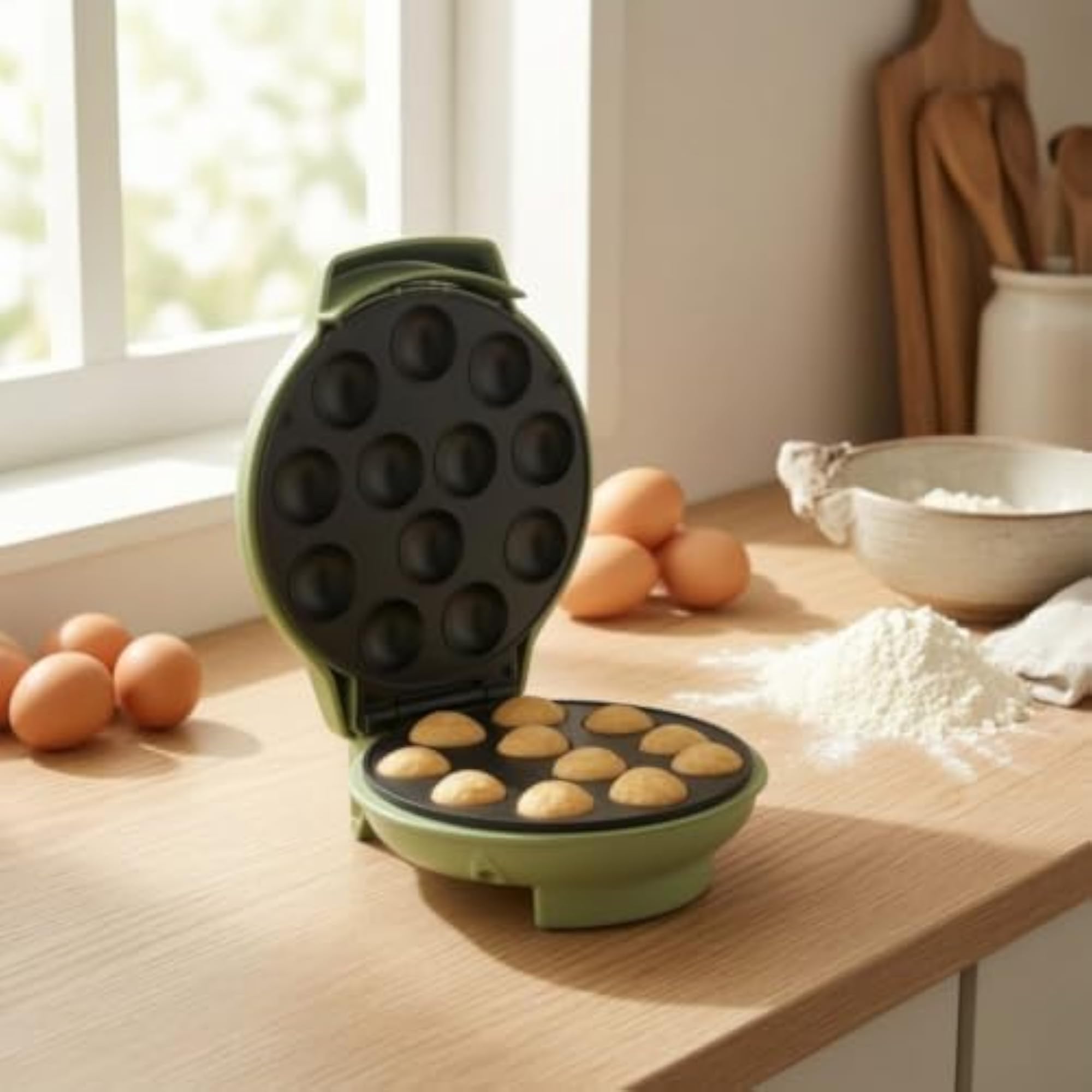 Electric Takoyaki Maker Compact Cake Bite Maker