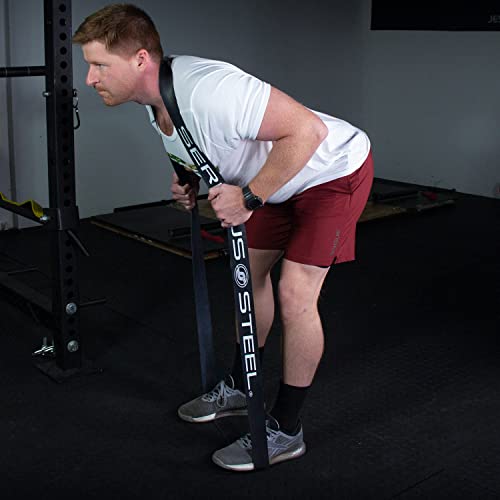 Image of SERIOUS STEEL FITNESS Assisted 41 inch Pull-Up Band, Resistance & Stretch, Powerlifting & Pull-up Assist Loop (Single Band)