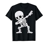 Halloween Boys Men Dabbing Skeleton Skull Rib Cage Dab Dance T-Shirt