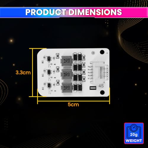 Image of amiciSolar 4S 2A Active Balancer Board for LFP LiFePO4 Lithium Li-ion Lipo LTO Battery Packs - Inductive Energy Equalization for 3.0V~4.2V Cells, Efficient Voltage Balancing