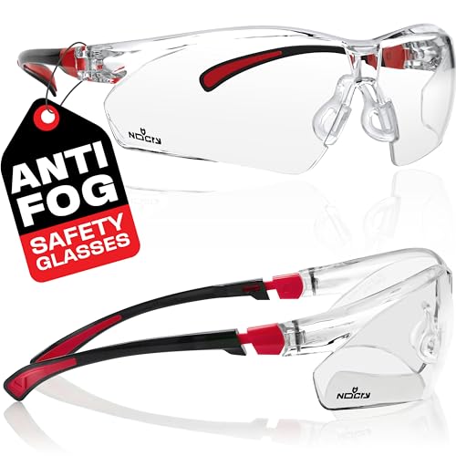 NoCry Clear Safety Glasses for Men and Women with...