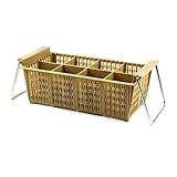 L&J Import JSGR-8FB Basket with 8 Flatware Compartments for Commercial Dishwasher