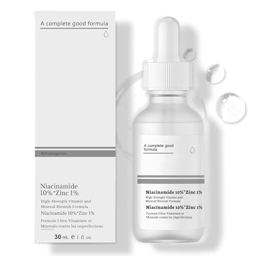 Serum Niacinamida, Serum Facial con Niacinamide 10% + Zinc 1%, Niacinamida Serum Facial Mujer Reduce la Apariencia de Poros Dilatados y Piel Opaca, Apto para Todo Tipo de Piel, 30ml