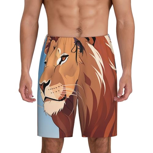 Short de bain respirant à motif Maple Leaves et séchage rapide pour homme