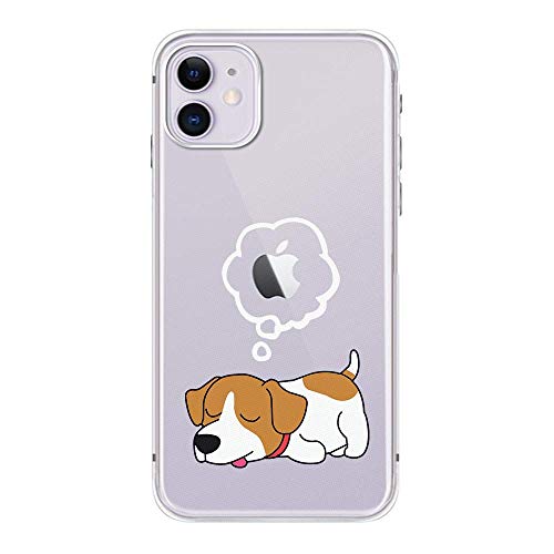 FancyCase Compatible with iPhone 11 Case-New Animal Pattern Soft Silicone Clear Protective iPhone 11 Case (Sleeping Dog) FancyCase Compatible with iPhone 11 Case-New Animal Pattern Soft Silicone Clear Protective iPhone 11 Case (Sleeping Dog)