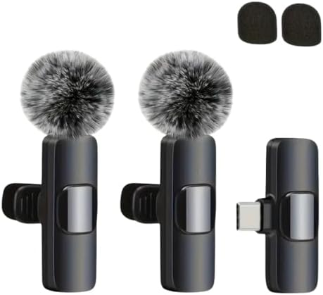 RJP 2.4G Mini Wireless Lavalier Microphone with Windscreen - Noise ...