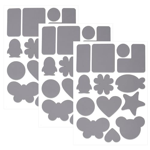 Skystuff 39 Stück Daunenjacke Flicken Nylon Reparaturband selbstklebende Reparatur Patch für Jacke Oberbekleidung Zelt Reparatur Fix Löcher in der Kleidung Schlafsäcke Lightgrey Patch-Lightgrey-5