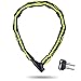 Kettenschloss Fahrrad 100 cm - Fahrradschloss Kette grün reflektierend - Bike Lock Sicherheitsstufe 8