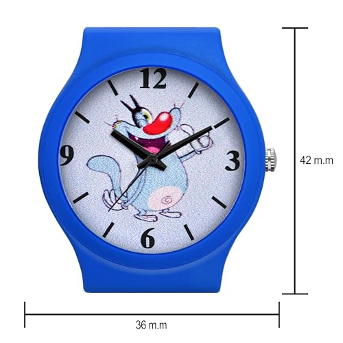 Image of Acnos Character Kid's Happy Colorful Water-Resistant Durable Watch for Boys Kids Boy with Fun Designs Adjustable Strap Positive Messages Watch for Kids