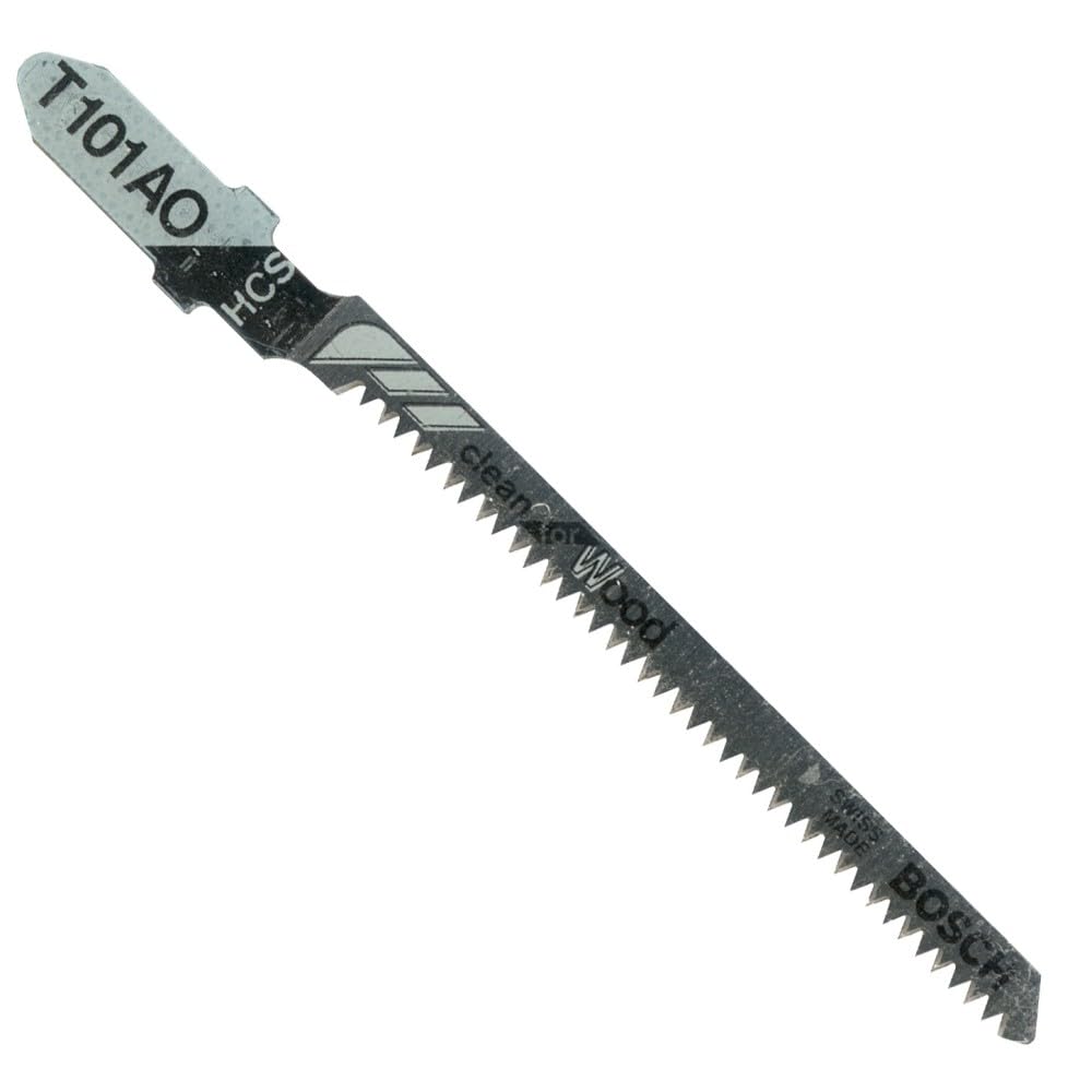 Bosch T101AO100 pezzi 3 – 1/4 in. 20 TPI Clean per legno, lame per seghetto alternativo