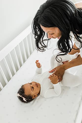 Cutiecozy Love & Serenity Satin Fitted Crib Sheet (2 Pack) Premium Sheets Protect Baby's Curls From Birth Thru Toddlerhood, Prevents Bald Spots, Gender Neutral Crib Sheets For Boys & Girls #TOP3