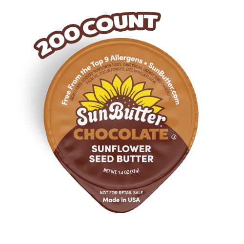 Image of SunButter Chocolate Sunflower Seed Butter, On the Go Cups, 1.4 Oz 200 Ct