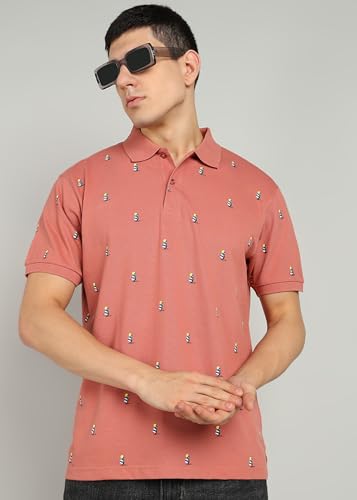 Image of Alan Jones Clothing Men's Cotton Regular Fit Polo T-Shirt