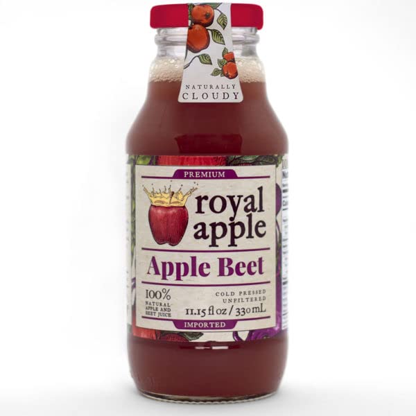 Royal Apple 100 Natural Apple Beet Juice No Sugar Added, Unfiltered, No