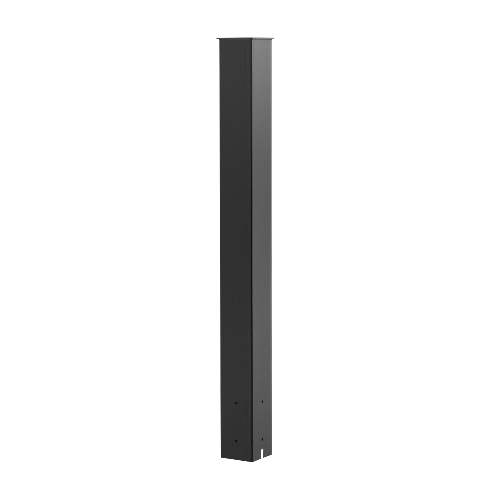 VEVOR Poteau de Boîte aux Lettres, 109,4 x 11 x 11 cm, Support de Boîte aux Lettres Encastré en Acier à Revêtement de Poudre, Kit Poteau Métallique Robuste, pour Usage Résidentiel d'Extérieur, Noir