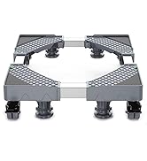 Upgrade Fridge Stand Mobile Base with 4 Locking Wheels and 4 Strong Feet HQO LOVL 27.5”-35.4” Adj...