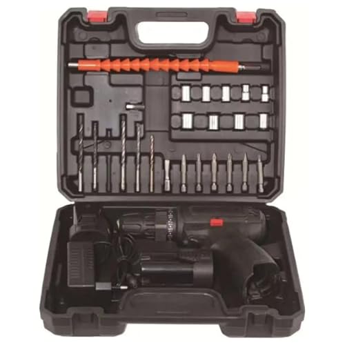 Parafusadeira Profissional 12V, Motor de Alto Desempenho, Compacta e Ergonômica, com Acessórios