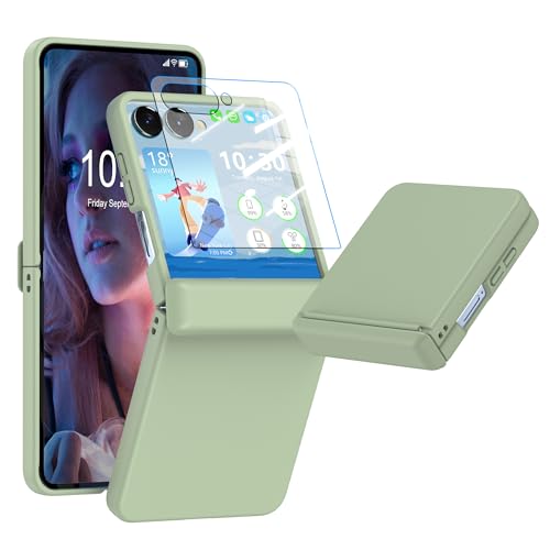 Coque Galaxy Z Flip 7 de luxe vert émeraude blindée avec verre premium