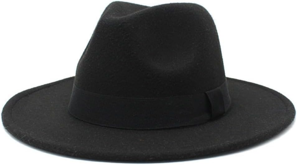 Classic Wide Brim Cotton Hat, 2-Inch Brim, Black, Regular Fit, Newsboy Style, Fall Season