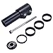 Trenztek Bike Handlebar Riser Bicyle Fork Stem Extender Head Up Raiser Aluminum Alloy (Black)