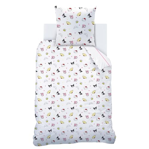 Parure de lit enfant 100% coton de qualité supérieure Hello Kitty - 5