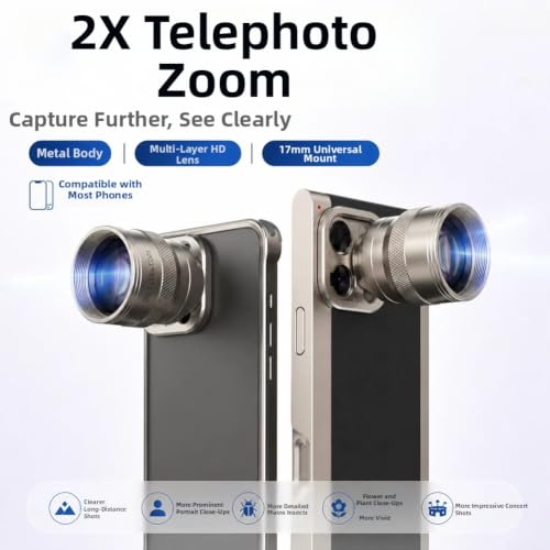 Teleobjetivo 2X para retratos y teleconvertidor sin viñeteo 3