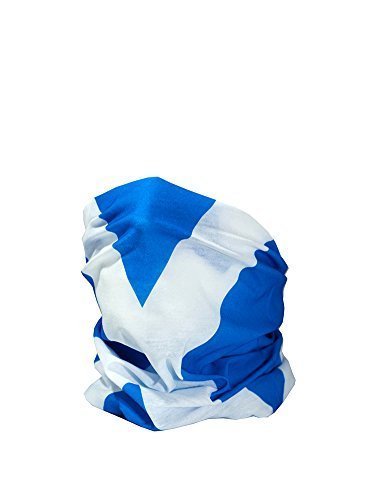 RUFFNEK pañuelo para la cabeza calientacuellos multifunción - BANDERA ESCOCESA/CRUZ DE SAN ANDRÉS