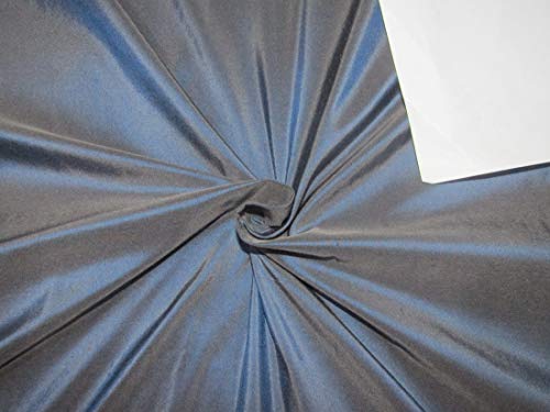Soie Dupion irisée bleu marine pour structurer vos robes et vestes sans faillir