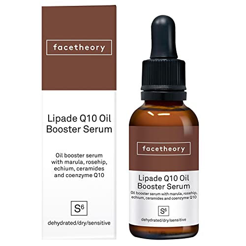Facetheory Lipade Q10 Öl-Booster-Serum S6 mit Echium, Hagebutte, Marula, Ceramiden und CoQ10 | Bei feinen Linien und Falten | Pflegt trockene Haut | Vegan und ohne Tierversuche | Made in UK | 30 ml Cover