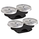 COLORIST 2Pcs Cajon Box Drum Jingle Tambourine Percussion Instruments Accessory Hand Foot Tambourine