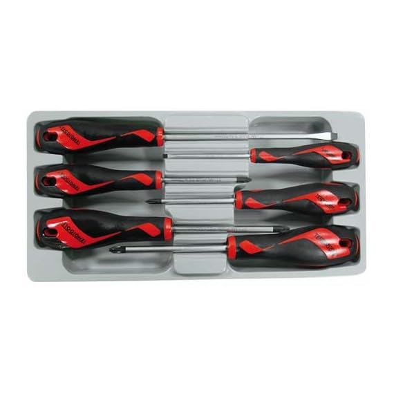 Juego de destornilladores surtidos Plano, Phillips, Pozi MD906N
