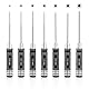 LALAGO 7-Teiliges Sechskant Schraubendreher Satz, RC Werkzeug Set, Innensechskant Schraubenzieher Handwerkzeug für RC Autos, Boote, Renndrohnen, Roboter (0,9mm, 1,27mm, 1,3mm, 1,5mm, 2mm, 2,5mm, 3mm)