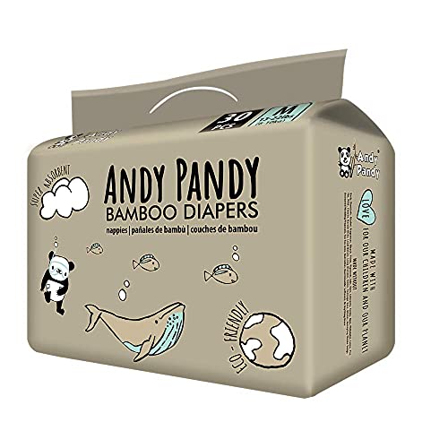 Image of Andy Pandy Premium Disposable Bamboo Diapers (Medium (13-22 lbs) 30 CT)