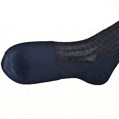 Goobester Men's Business Dress for Sheer Formal Wear Suit Transparent Stripe Socks3