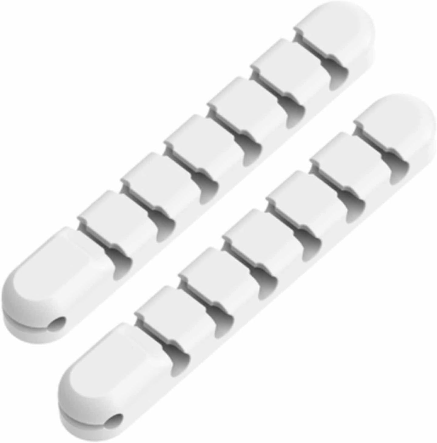 LOKOER Clip de Alambre Administrador de Cables de Silicona enrollador de Cable USB Protector de administración Soporte de Clip de Escritorio para Cable de Teclado de Mouse con Cable(Color:10)