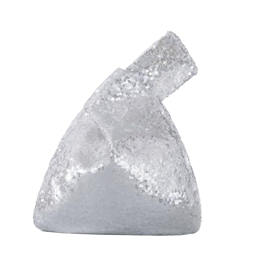 Image of Eternal Beauty Sequin Wristlet Bag, Reinforced Sparkly Evening Clutch for Wedding Guest, Cruise & Prom Mini Purse
