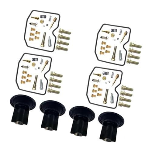 Fit for Z400FII ZX400-C Z 400 Z400 Motorrad Vergaser Reparatur Kit Kolben Membran Öl Tasse Float(Kit C)